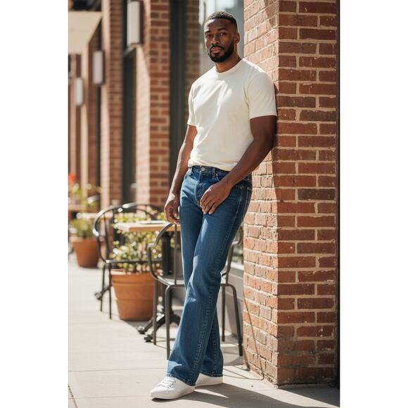 Wrangler Men’s Jeans Blue Denim Straight Leg Size 38x32 Great Condition - Picture 1 of 7